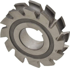 Made in USA - 3/16" Radius, 3/8" Circle Diam, 2-3/4" Diam x 0.635" Wide Cut, High Speed Steel Concave Radius Cutter - 2-3/4" OAL, Arbor Connection, Uncoated, Form Relieved, 10 Teeth - Americas Industrial Supply