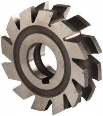 Made in USA - 7/32" Radius, 7/16" Circle Diam, 3" Diam x 0.76" Wide Cut, High Speed Steel Concave Radius Cutter - 3" OAL, Arbor Connection, Uncoated, Form Relieved, 10 Teeth - Americas Industrial Supply