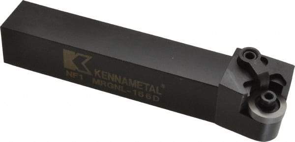 Kennametal - MRGN, Left Hand Cut, 15° Lead Angle, 1" Shank Height x 1" Shank Width, Negative Rake Indexable Turning Toolholder - 6" OAL, RN..64 Insert Compatibility, Series Kenloc - Americas Industrial Supply