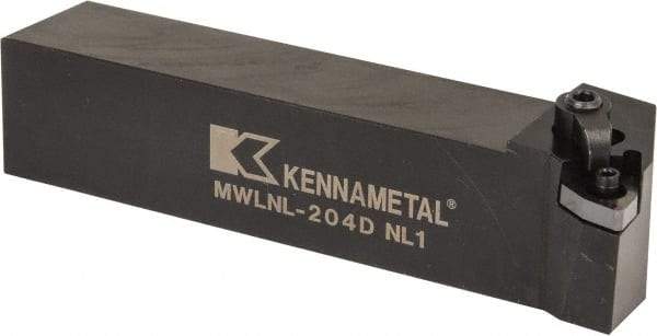 Kennametal - MWLN, Left Hand Cut, 5° Lead Angle, 1-1/4" Shank Height x 1-1/4" Shank Width, Negative Rake Indexable Turning Toolholder - 6" OAL, WN..43. Insert Compatibility, Series Kenloc - Americas Industrial Supply