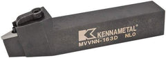 Kennametal - MVVN, Neutral Cut, 0° Lead Angle, 1" Shank Height x 1" Shank Width, Negative Rake Indexable Turning Toolholder - 6" OAL, VN..33. Insert Compatibility, Series Kenloc - Americas Industrial Supply