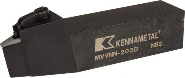Kennametal - MVVN, Neutral Cut, 0° Lead Angle, 1-1/4" Shank Height x 1-1/4" Shank Width, Negative Rake Indexable Turning Toolholder - 6" OAL, VN..33. Insert Compatibility, Series Kenloc - Americas Industrial Supply