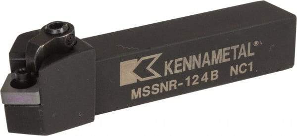 Kennametal - MSSN, Right Hand Cut, 45° Lead Angle, 3/4" Shank Height x 3/4" Shank Width, Negative Rake Indexable Turning Toolholder - 4-1/2" OAL, SN..43. Insert Compatibility, Series Kenloc - Americas Industrial Supply