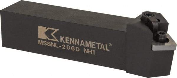Kennametal - MSSN, Left Hand Cut, 45° Lead Angle, 1-1/4" Shank Height x 1-1/4" Shank Width, Negative Rake Indexable Turning Toolholder - 6" OAL, SN..64. Insert Compatibility, Series Kenloc - Americas Industrial Supply