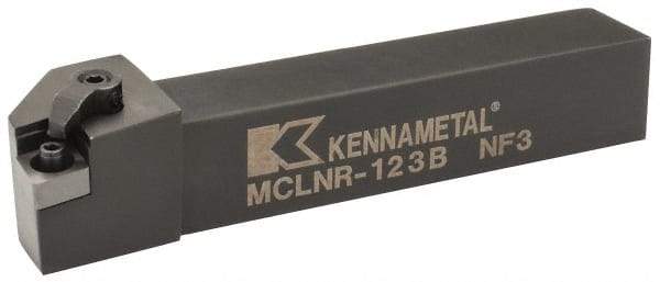 Kennametal - MCLN, Right Hand Cut, 5° Lead Angle, 3/4" Shank Height x 3/4" Shank Width, Negative Rake Indexable Turning Toolholder - 4-1/2" OAL, CN..32. Insert Compatibility, Series Kenloc - Americas Industrial Supply