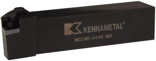 Kennametal - MCLN, Right Hand Cut, 5° Lead Angle, 1-1/2" Shank Height x 1-1/2" Shank Width, Negative Rake Indexable Turning Toolholder - 7" OAL, CN..54. Insert Compatibility, Series Kenloc - Americas Industrial Supply