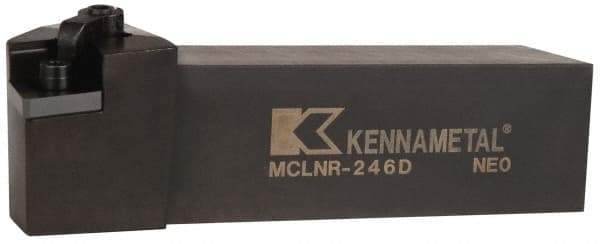 Kennametal - MCLN, Right Hand Cut, 5° Lead Angle, 1-1/2" Shank Height x 1-1/2" Shank Width, Negative Rake Indexable Turning Toolholder - 6" OAL, CN..64. Insert Compatibility, Series Kenloc - Americas Industrial Supply