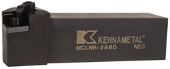 Kennametal - MCLN, Right Hand Cut, 5° Lead Angle, 1-1/2" Shank Height x 1-1/2" Shank Width, Negative Rake Indexable Turning Toolholder - 6" OAL, CN..64. Insert Compatibility, Series Kenloc - Americas Industrial Supply