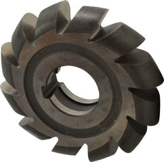 Made in USA - 7/16" Radius, 7/8" Circle Diam, 4" Cutter Diam, Arbor Connection, Convex Radius Cutter - High Speed Steel, Uncoated, Form Relieved, 12 Teeth - Americas Industrial Supply