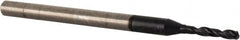 Guhring - 1.6mm, 140° Point, Solid Carbide Micro Drill Bit - 47mm OAL, 9.6mm Flute Length, 3mm Shank Diam, Series 6400 - Americas Industrial Supply
