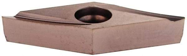 Kennametal - VBGT220.5 LF Grade KC5020P Carbide Turning Insert - TiCN Finish, 35° Diamond, 1/4" Inscr Circle, 1/8" Thick, 0.0079" Corner Radius - Americas Industrial Supply