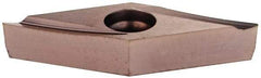 Kennametal - VBGT220.5 LF Grade KC5020P Carbide Turning Insert - TiCN Finish, 35° Diamond, 1/4" Inscr Circle, 1/8" Thick, 0.0079" Corner Radius - Americas Industrial Supply