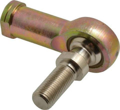 Alinabal - 1/2" ID, 1-5/16" Max OD, 6,400 Lb Max Static Cap, Spherical Rod End - 1/2-20 LH, 3/4" Shank Diam, 1-3/16" Shank Length, Steel with Molded Nyloy Raceway - Americas Industrial Supply