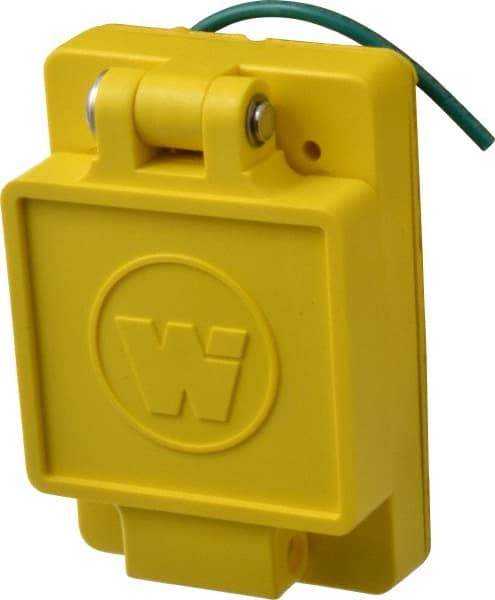 Value Collection - 250 VAC, 30 Amp, L6-30R NEMA, Ungrounded Receptacle - 2 Poles, 3 Wire, Female End, Yellow - Americas Industrial Supply