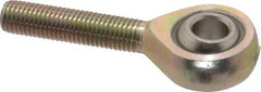 Alinabal - 5/16" ID, 7/8" Max OD, 2,800 Lb Max Static Cap, Spherical Rod End - 5/16-24 LH, 0.437" Shank Diam, 1-1/4" Shank Length, Steel with Molded Nyloy Raceway - Americas Industrial Supply