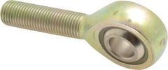 Alinabal - 3/8" ID, 1" Max OD, 3,250 Lb Max Static Cap, Spherical Rod End - 3/8-24 LH, 0.562" Shank Diam, 1-1/4" Shank Length, Steel with Molded Nyloy Raceway - Americas Industrial Supply