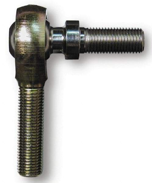 Alinabal - 1/2" ID, 1-5/16" Max OD, 6,400 Lb Max Static Cap, Spherical Rod End - 1/2-20 LH, 3/4" Shank Diam, 3/4" Shank Length, Steel with Molded Nyloy Raceway - Americas Industrial Supply