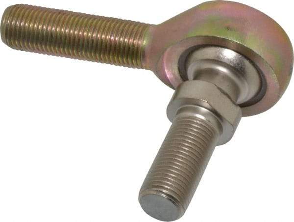 Alinabal - 1/2" ID, 1-5/16" Max OD, 6,400 Lb Max Static Cap, Spherical Rod End - 1/2-20 LH, 3/4" Shank Diam, 1-1/2" Shank Length, Steel with Molded Nyloy Raceway - Americas Industrial Supply