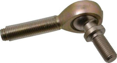 Alinabal - 5/16" ID, 7/8" Max OD, 2,800 Lb Max Static Cap, Spherical Rod End - 5/16-24 RH, 0.437" Shank Diam, 1-1/4" Shank Length, Steel with Molded Nyloy Raceway - Americas Industrial Supply