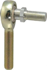 Alinabal - 3/8" ID, 1" Max OD, 3,250 Lb Max Static Cap, Spherical Rod End - 3/8-24 RH, 0.562" Shank Diam, 1-1/4" Shank Length, Steel with Molded Nyloy Raceway - Americas Industrial Supply