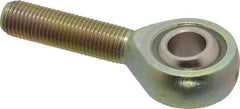 Alinabal - 3/8" ID, 1" Max OD, 3,200 Lb Max Static Cap, Spherical Rod End - 3/8-24 RH, 0.562" Shank Diam, 1-1/4" Shank Length, Steel with Molded Nyloy Raceway - Americas Industrial Supply