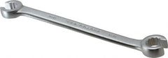 Proto - 13 x 14mm, Chrome Finish, Open End Flare Nut Wrench - 12 Points, 7-17/32" OAL, Steel, Double End Head - Americas Industrial Supply