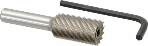 Onsrud - 7/8" Cutting Diam x 1-1/2" Length of Cut, 12 Flute, Downcut Spiral Router Bit - Uncoated, Right Hand Cut, High Speed Steel, 3-1/2" OAL x 1/2" Shank Diam, Hogger - Americas Industrial Supply