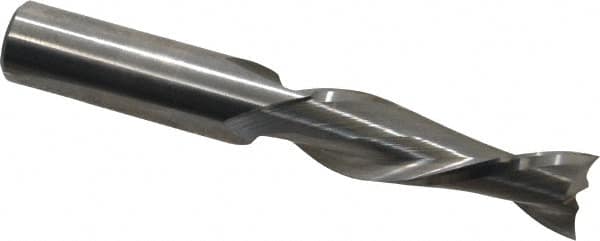 Onsrud - 1/2" Cutting Diam x 1-5/8" Length of Cut, 2 Flute, Upcut Spiral Router Bit - Uncoated, Left Hand Cut, Solid Carbide, 3-1/2" OAL x 1/2" Shank Diam, Double Edge, 30° Helix Angle - Americas Industrial Supply