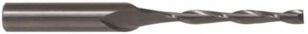 Onsrud - 5/16" Cutting Diam x 3-1/8" Length of Cut, 2 Flute, Upcut Spiral Router Bit - Uncoated, Right Hand Cut, Solid Carbide, 6" OAL x 5/16" Shank Diam, Double Edge, 25° Helix Angle - Americas Industrial Supply