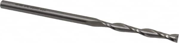 Onsrud - 3/16" Cutting Diam x 1-5/8" Length of Cut, 2 Flute, Upcut Spiral Router Bit - Uncoated, Right Hand Cut, Solid Carbide, 3" OAL x 3/16" Shank Diam, Double Edge, 25° Helix Angle - Americas Industrial Supply