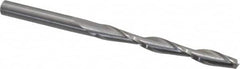 Onsrud - 1/4" Cutting Diam x 2-1/4" Length of Cut, 2 Flute, Upcut Spiral Router Bit - Uncoated, Right Hand Cut, Solid Carbide, 4" OAL x 1/4" Shank Diam, Double Edge, 25° Helix Angle - Americas Industrial Supply