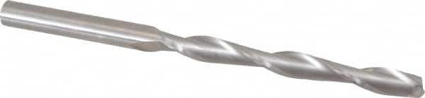Onsrud - 3/8" Cutting Diam x 3-1/2" Length of Cut, 2 Flute, Upcut Spiral Router Bit - Uncoated, Right Hand Cut, Solid Carbide, 5" OAL x 3/8" Shank Diam, Double Edge, 25° Helix Angle - Americas Industrial Supply
