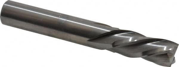 Onsrud - 1/2" Cutting Diam x 1-1/8" Length of Cut, 4 Flute, Downcut Spiral Router Bit - Uncoated, Right Hand Cut, Solid Carbide, 3-1/2" OAL x 1/2" Shank Diam, Four Edge, 30° Helix Angle - Americas Industrial Supply