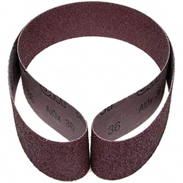 Abrasive Belt: 2-1/2″ Width, 36 Grit, Aluminum Oxide Coated, X Weighted, Series 241D