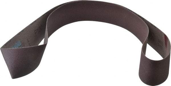 3M - 2-1/2" Wide x 60" OAL, 100 Grit, Aluminum Oxide Abrasive Belt - Aluminum Oxide, Fine, Coated, X Weighted Cloth Backing, Series 341D - Americas Industrial Supply