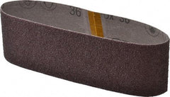 3M - 3" Wide x 21" OAL, 36 Grit, Aluminum Oxide Abrasive Belt - Aluminum Oxide, Very Coarse, Coated, X Weighted Cloth Backing, Series 341D - Americas Industrial Supply