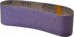 3M - 3" Wide x 24" OAL, 50 Grit, Ceramic Abrasive Belt - Ceramic, Coarse, Coated, Y Weighted Cloth Backing, Series 761D - Americas Industrial Supply