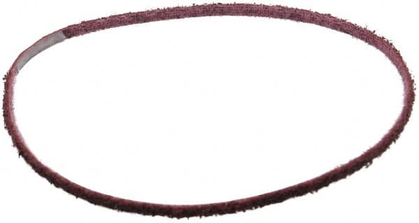 3M - 1/4" Wide x 24" OAL, Aluminum Oxide Abrasive Belt - Aluminum Oxide, Medium, Nonwoven, Series SC-BS - Americas Industrial Supply