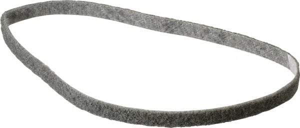 3M - 1/2" Wide x 24" OAL, Silicon Carbide Abrasive Belt - Silicon Carbide, Super Fine, Nonwoven, Series SC-BS - Americas Industrial Supply