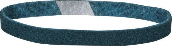 3M - 3/4" Wide x 18" OAL, Aluminum Oxide Abrasive Belt - Aluminum Oxide, Very Fine, Nonwoven, Series SC-BS - Americas Industrial Supply