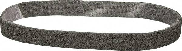 3M - 3/4" Wide x 18" OAL, Silicon Carbide Abrasive Belt - Silicon Carbide, Super Fine, Nonwoven, Series SC-BS - Americas Industrial Supply