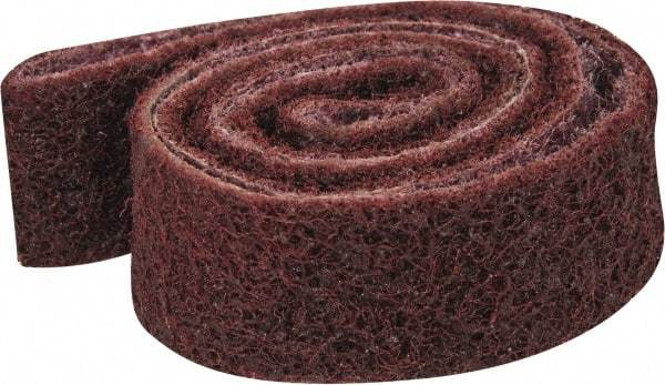 3M - 1" Wide x 42" OAL, Aluminum Oxide Abrasive Belt - Aluminum Oxide, Medium, Nonwoven, Series SC-BS - Americas Industrial Supply