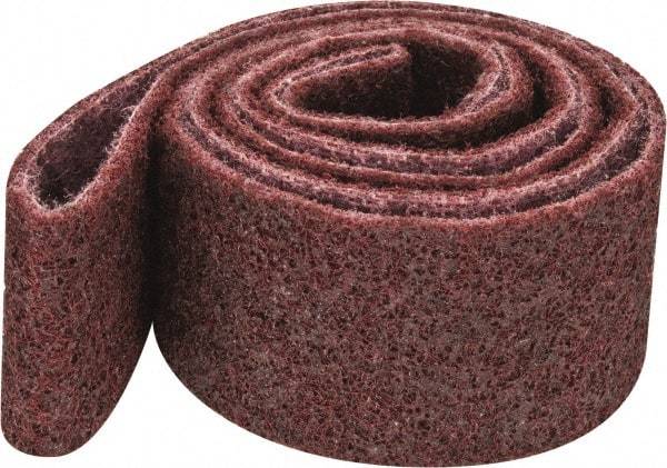 3M - 2" Wide x 60" OAL, Aluminum Oxide Abrasive Belt - Aluminum Oxide, Medium, Nonwoven, Series SC-BS - Americas Industrial Supply