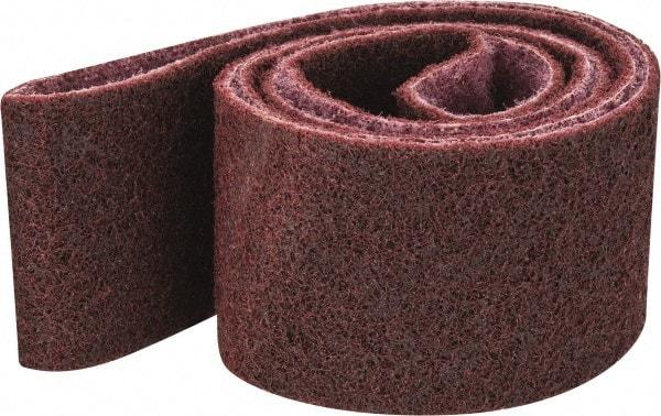 3M - 2-1/2" Wide x 60" OAL, Aluminum Oxide Abrasive Belt - Aluminum Oxide, Medium, Nonwoven, Series SC-BS - Americas Industrial Supply