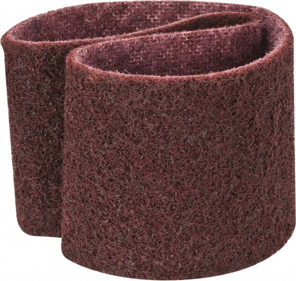 3M - 3" Wide x 21" OAL, Aluminum Oxide Abrasive Belt - Aluminum Oxide, Medium, Nonwoven, Series SC-BS - Americas Industrial Supply