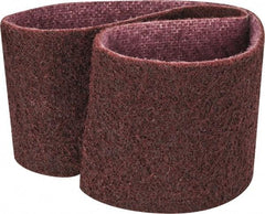3M - 3" Wide x 24" OAL, Aluminum Oxide Abrasive Belt - Aluminum Oxide, Medium, Nonwoven, Series SC-BS - Americas Industrial Supply
