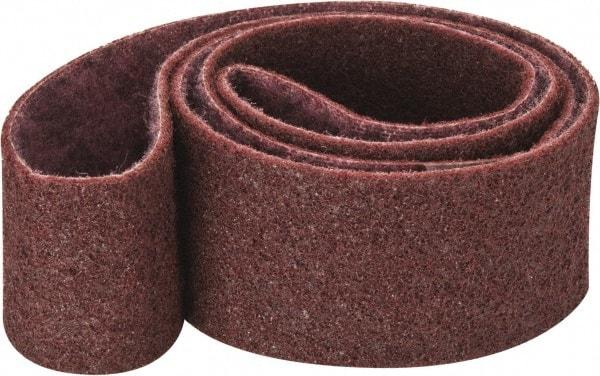 3M - 3" Wide x 72" OAL, Aluminum Oxide Abrasive Belt - Aluminum Oxide, Medium, Nonwoven, Series SC-BS - Americas Industrial Supply