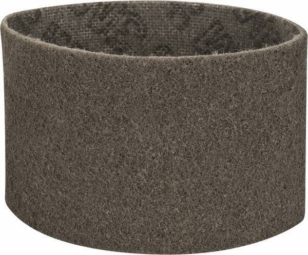 3M - 3-1/2" Wide x 15-1/2" OAL, Silicon Carbide Abrasive Belt - Silicon Carbide, Super Fine, Nonwoven, Series SC-BS - Americas Industrial Supply