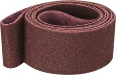 3M - 4" Wide x 132" OAL, Aluminum Oxide Abrasive Belt - Aluminum Oxide, Medium, Nonwoven, Series SC-BS - Americas Industrial Supply