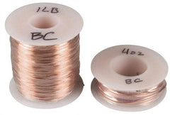 Made in USA - 20 Gage, 0.032" Diameter x 315' Long, Bare, Copper Bus Bar Wire - Pure Copper (ASTM B3) - Americas Industrial Supply